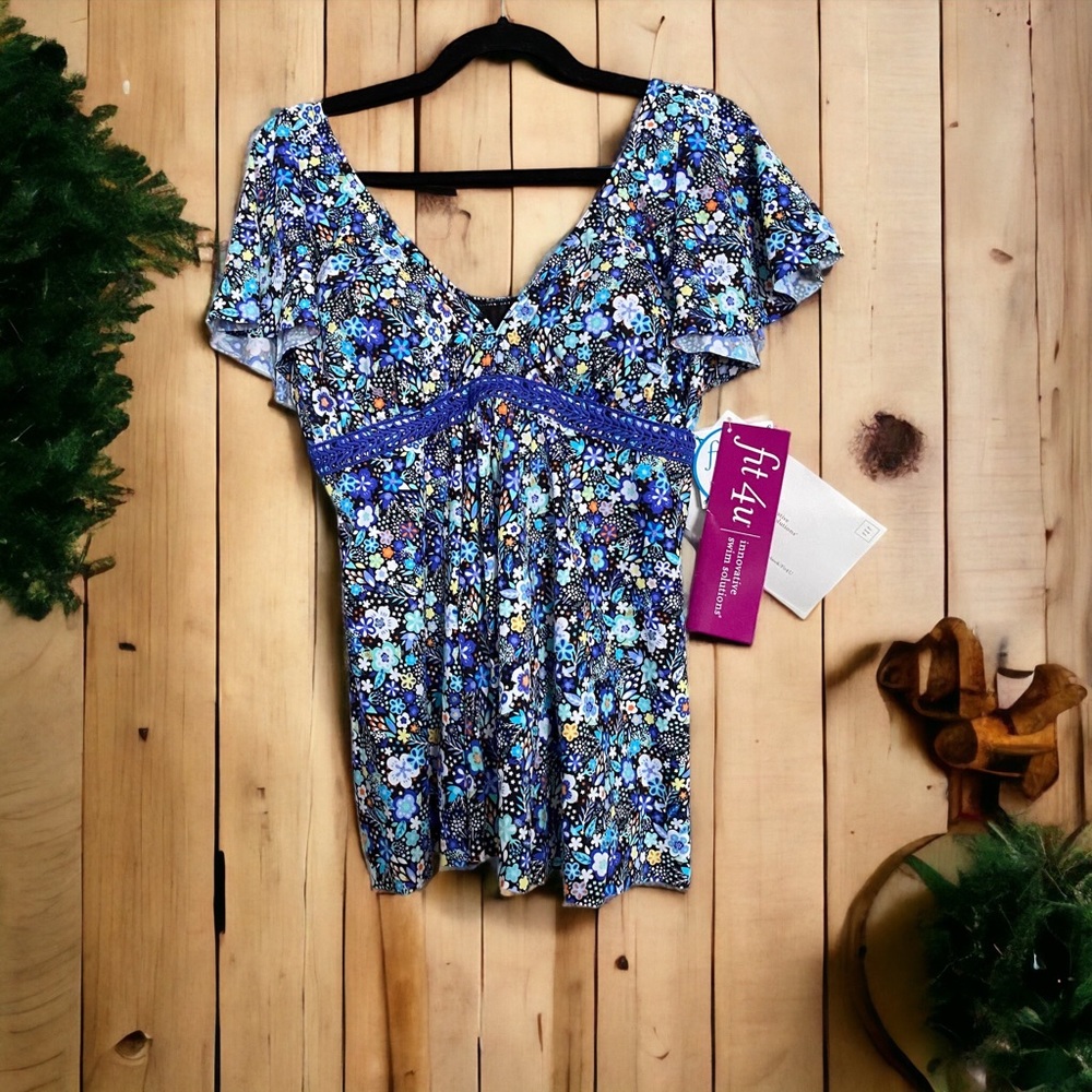 Fit 4 U Tankini Top Size 16 NMT